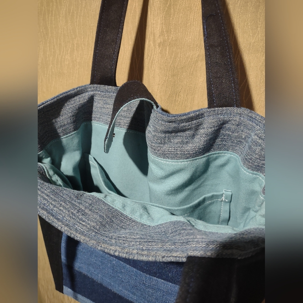 Handmade Upcycled Tote Bag 7 - Picture 5 of 5